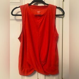 Old Navy Red Sleeveless Activewear Top